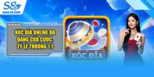 Xóc Đĩa Online Đa Dạng Cửa Cược, Tỷ Lệ Thưởng 1:1